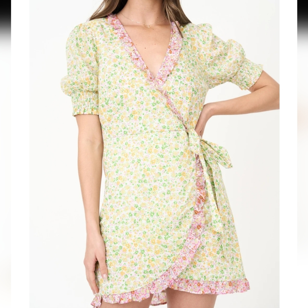 Lost + Wander Cecilia Wrap Mini Dress - Picture 5 of 5